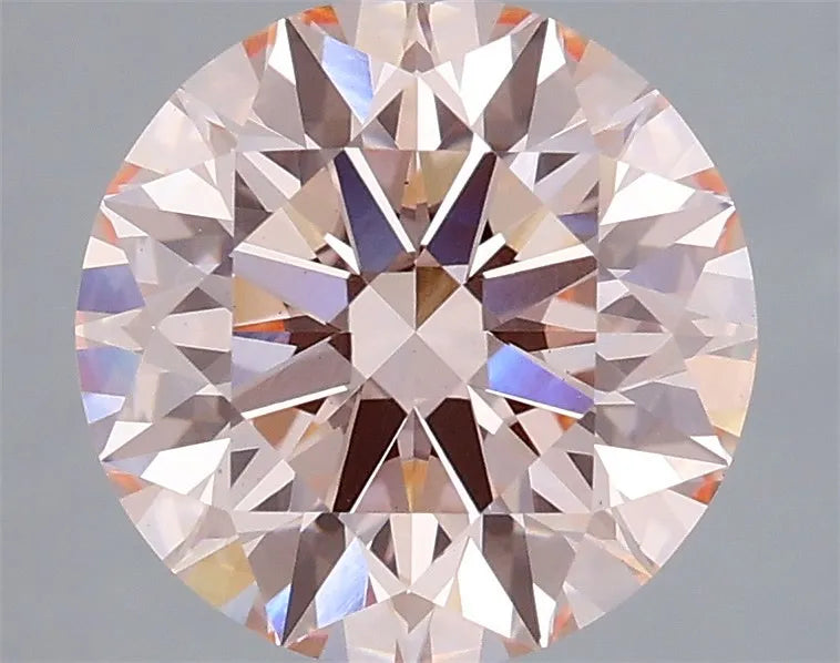 3.02ct Round Lab Grown Diamond (Colour Fancy Intense Pink, Clarity VS2, Cut ID, IGI Certified)