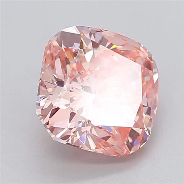 3.03ct Cushion modified Lab Grown Diamond (Colour Fancy Intense Pink, Clarity VS2, IGI Certified)
