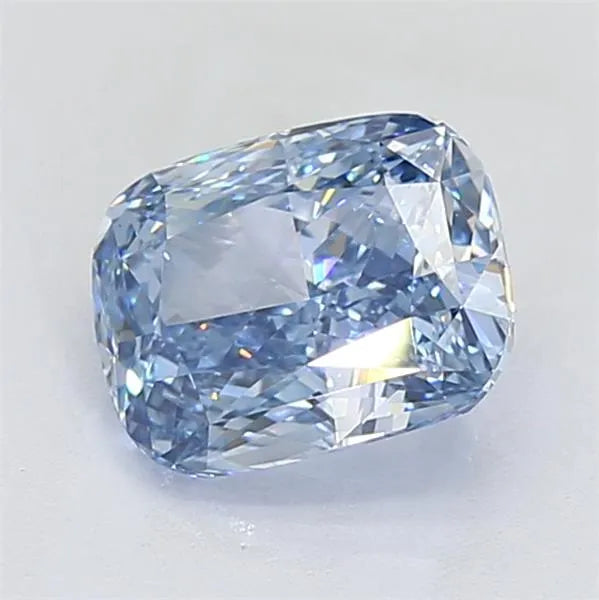 3.03ct Cushion modified Lab Grown Diamond (Colour Fancy Vivid Blue, Clarity IF, IGI Certified)