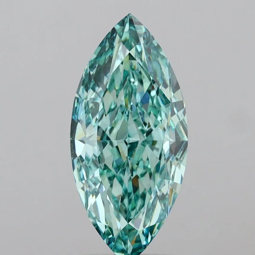 3.03ct Marquise Lab Grown Diamond (Colour Fancy Vivid Green, Clarity VVS2, IGI Certified)
