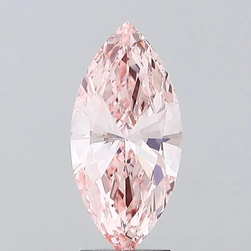 3.03ct Marquise Lab Grown Diamond (Colour Fancy Vivid Pink, Clarity VS1, IGI Certified)