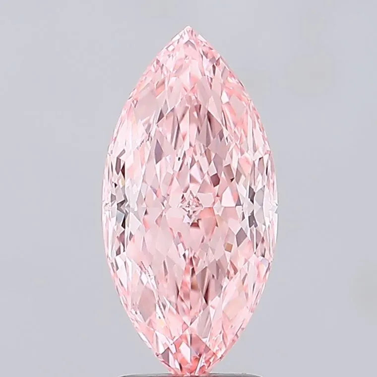 3.03ct Marquise Lab Grown Diamond (Colour Fancy Vivid Pink, Clarity VVS2, IGI Certified)
