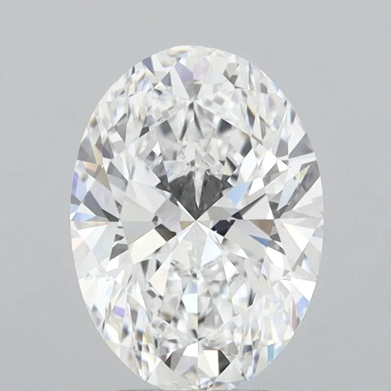 3.03ct Oval Lab Grown Diamond (Colour D, Clarity FL, IGI Certified)