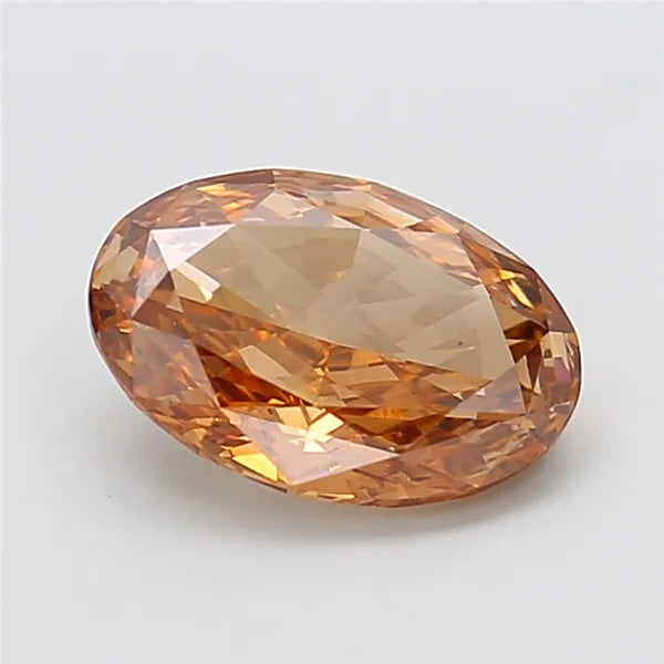 3.03ct Oval Lab Grown Diamond (Colour Fancy Brown, Clarity VS1, IGI Certified)