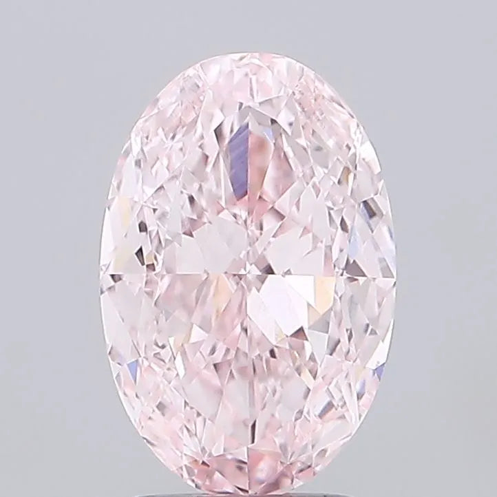 3.03ct Oval Lab Grown Diamond (Colour Fancy Intense Pink, Clarity VVS2, IGI Certified)
