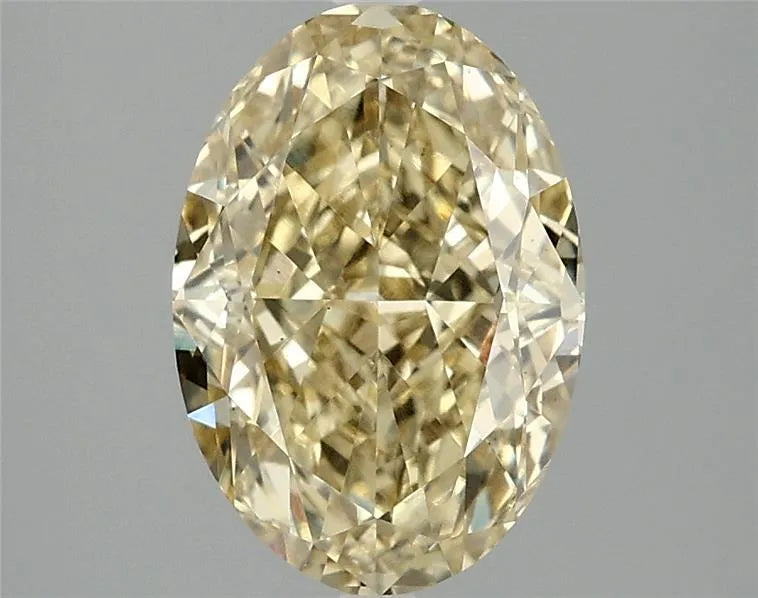 3.03ct Oval Lab Grown Diamond (Colour Fancy Intense Yellow, Clarity VS2, IGI Certified)