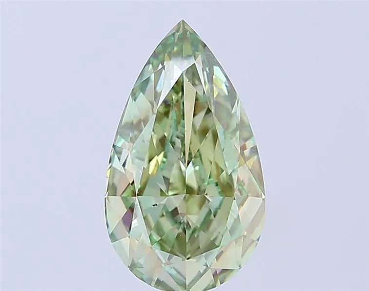 3.03ct Pear Lab Grown Diamond (Colour Fancy Intense Green, Clarity VS2, IGI Certified)
