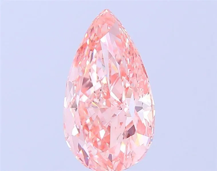 3.03ct Pear Lab Grown Diamond (Colour Fancy Vivid Pink, Clarity VS2, IGI Certified)