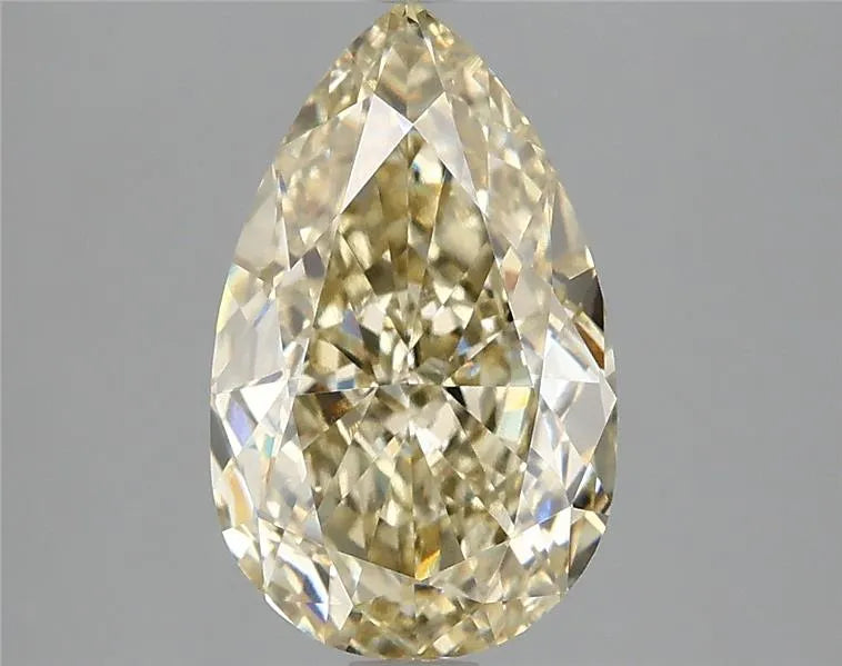 3.03ct Pear Lab Grown Diamond (Colour Fancy Yellow, Clarity VVS2, IGI Certified)