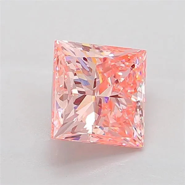 3.03ct Princess Lab Grown Diamond (Colour Fancy Intense Pink, Clarity VVS2, IGI Certified)