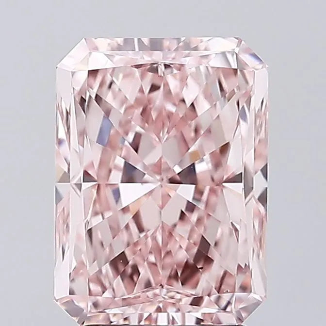 3.03ct Radiant Lab Grown Diamond (Colour Fancy Intense Pink, Clarity VS1, IGI Certified)