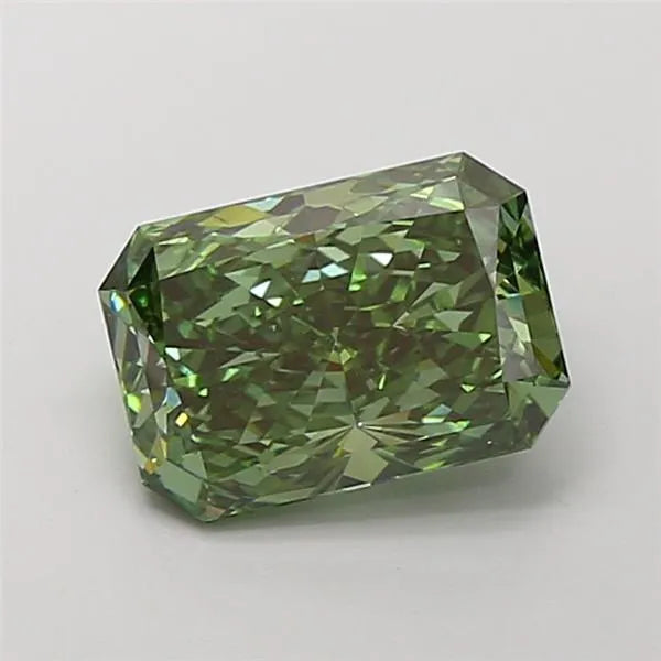3.03ct Radiant Lab Grown Diamond (Colour Fancy Vivid Green, Clarity VS2, IGI Certified)