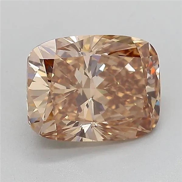 3.04ct Cushion modified Lab Grown Diamond (Colour Fancy Brown, Clarity VS1, IGI Certified)