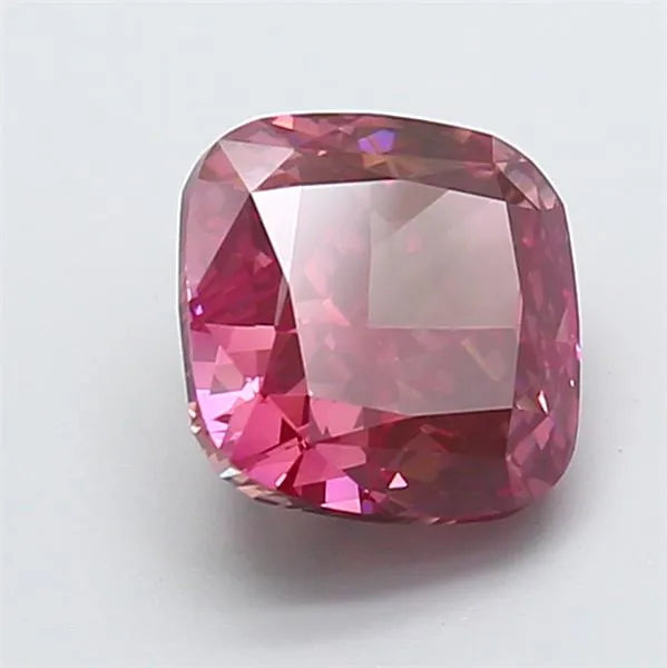 3.04ct Cushion modified Lab Grown Diamond (Colour Fancy Deep Pink, Clarity VS2, IGI Certified)