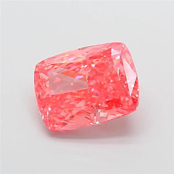3.04ct Cushion modified Lab Grown Diamond (Colour Fancy Vivid Pink, Clarity VVS2, IGI Certified)