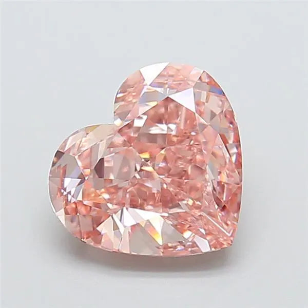 3.04ct Heart Lab Grown Diamond (Colour Fancy Vivid Pink, Clarity VS1, IGI Certified)