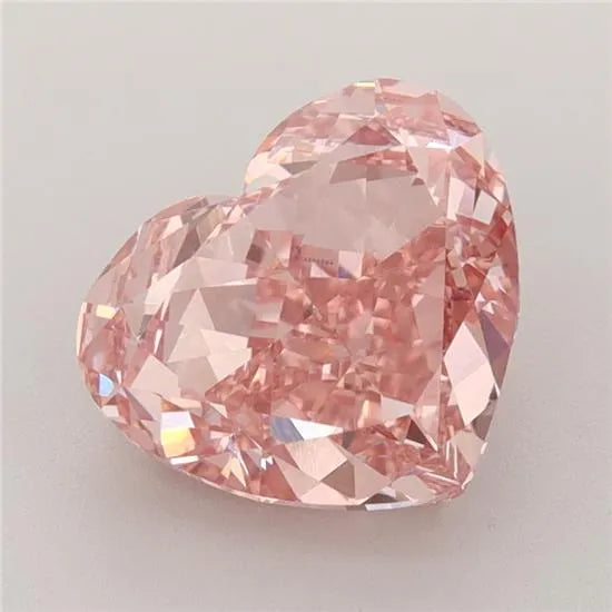 3.04ct Heart Lab Grown Diamond (Colour Fancy Vivid Pink, Clarity VVS2, IGI Certified)