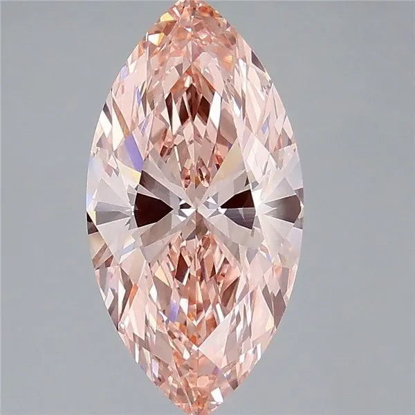 3.04ct Marquise Lab Grown Diamond (Colour Fancy Vivid Pink, Clarity VS1, IGI Certified)