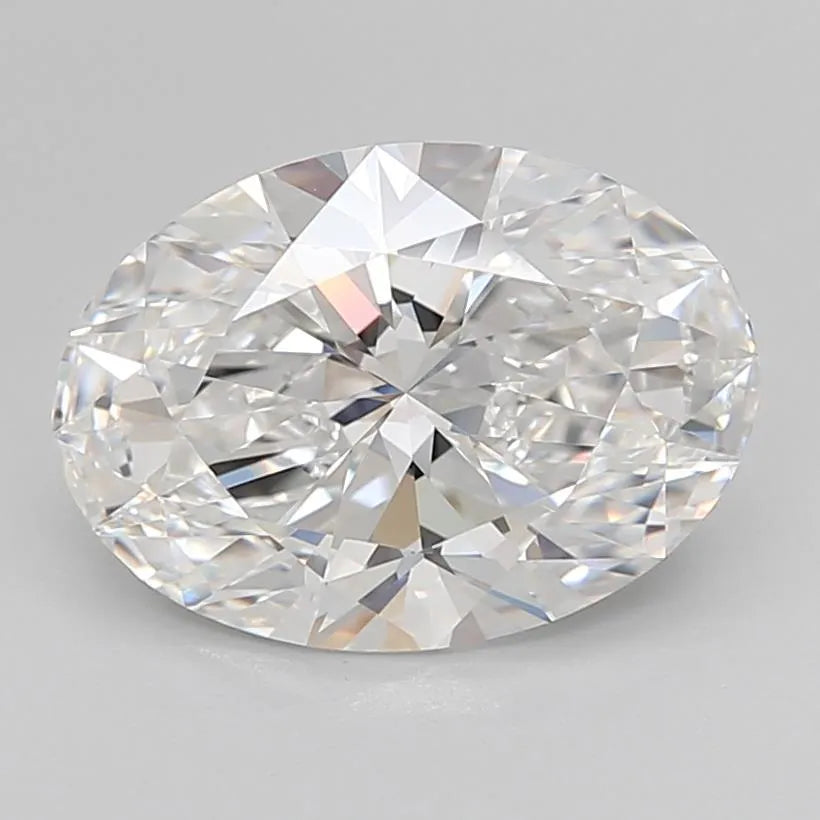 3.04ct Oval Lab Grown Diamond (Colour E, Clarity IF, Cut EX, IGI Certified)