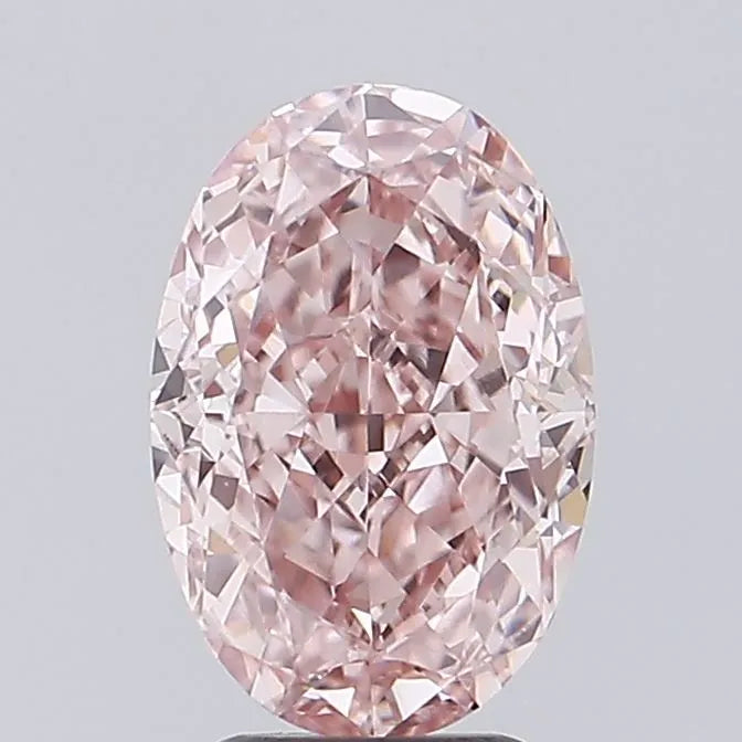 3.04ct Oval Lab Grown Diamond (Colour Fancy Intense Pink, Clarity VVS2, IGI Certified)