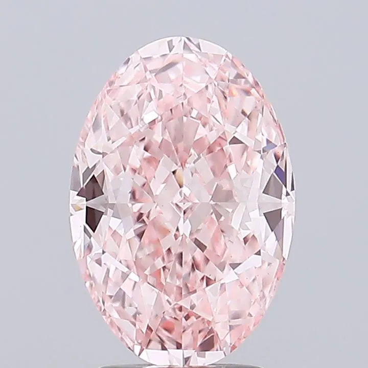 3.04ct Oval Lab Grown Diamond (Colour Fancy Vivid Pink, Clarity VS1, IGI Certified)