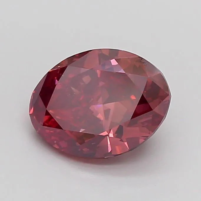 3.04ct Oval Lab Grown Diamond (Colour Fancy Vivid Pink, Clarity VS1, Uncertified)