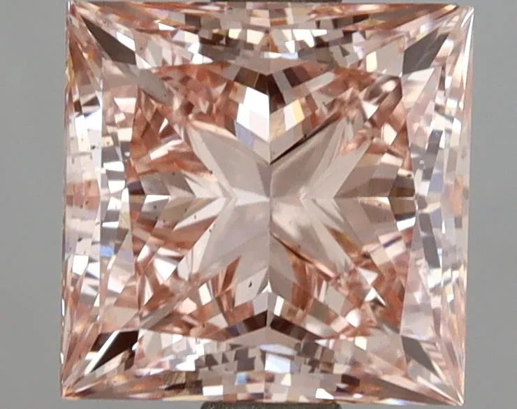 3.04ct Princess Lab Grown Diamond (Colour Fancy Intense Pink, Clarity VS2, IGI Certified)