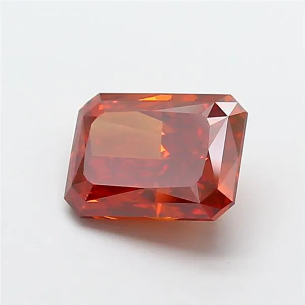 3.04ct Radiant Lab Grown Diamond (Colour Fancy Deep Orange, Clarity VS1, IGI Certified)