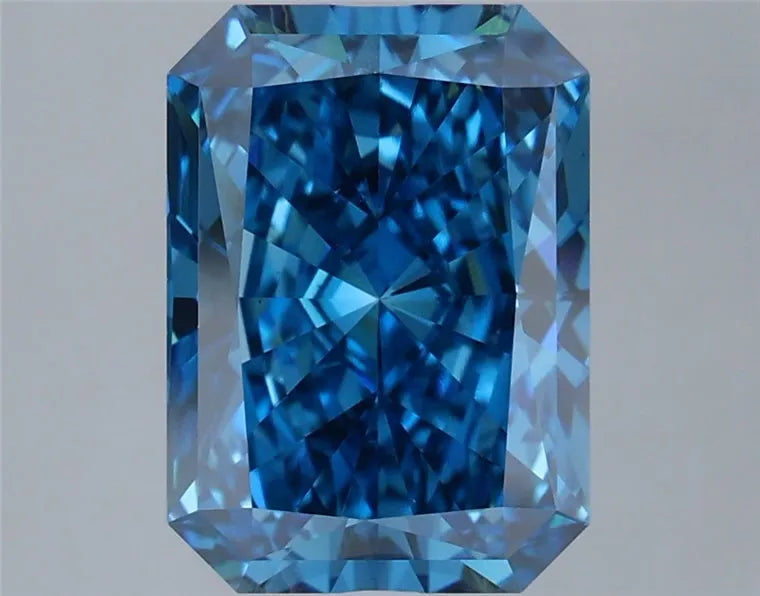 3.04ct Radiant Lab Grown Diamond (Colour Fancy Vivid Blue, Clarity VS1, IGI Certified)