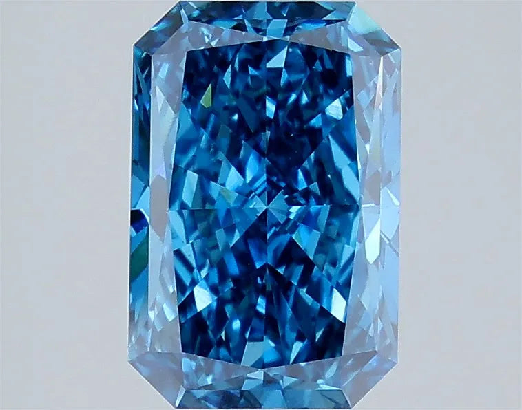 3.04ct Radiant Lab Grown Diamond (Colour Fancy Vivid Blue, Clarity VS1, IGI Certified)