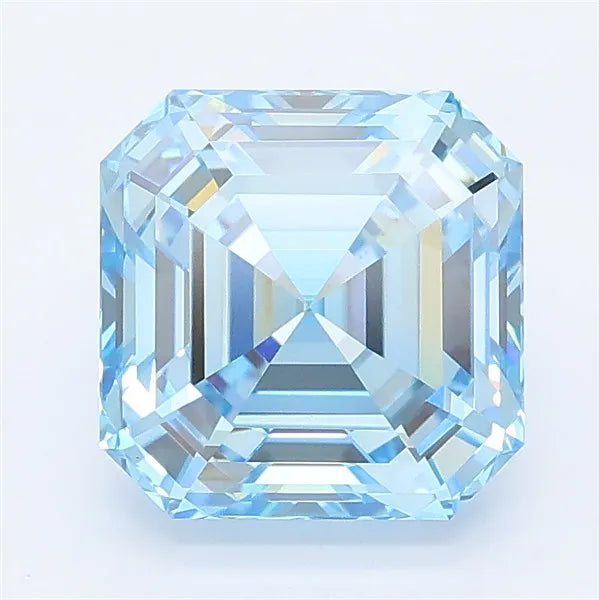 3.05ct Asscher Lab Grown Diamond (Colour Fancy Vivid Blue, Clarity VVS2, IGI Certified)