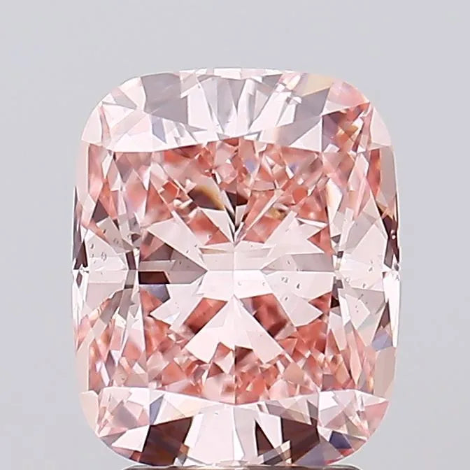 3.05ct Cushion modified Lab Grown Diamond (Colour Fancy Intense Pink, Clarity SI1, IGI Certified)