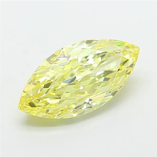 3.05ct Marquise Lab Grown Diamond (Colour Fancy Intense Yellow, Clarity VVS2, IGI Certified)