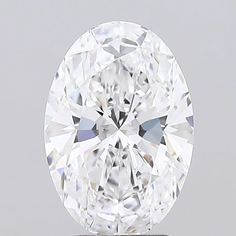 3.05ct Oval Lab Grown Diamond (Colour D, Clarity IF, Cut EX, IGI Certified)