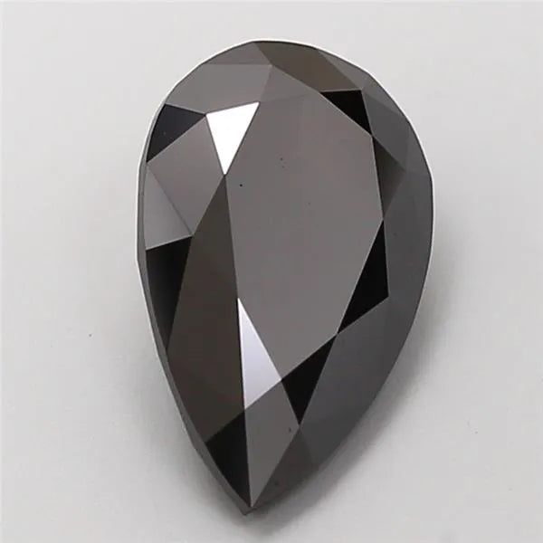 3.05ct Pear Lab Grown Diamond (Colour Fancy Vivid Black, Clarity VS1, Uncertified)