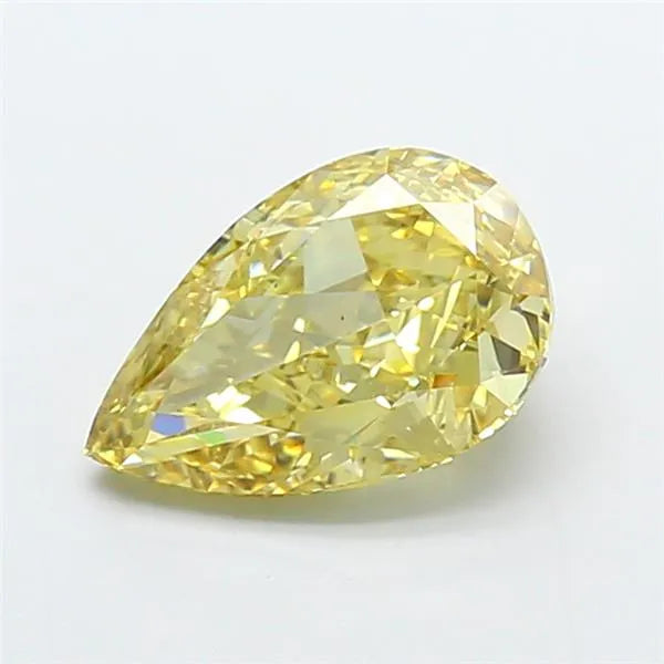 3.05ct Pear Lab Grown Diamond (Colour Fancy Yellow, Clarity VS1, IGI Certified)