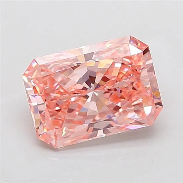 3.05ct Radiant Lab Grown Diamond (Colour Fancy Vivid Pink, Clarity VS1, IGI Certified)