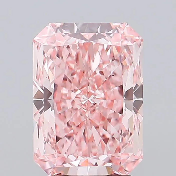 3.05ct Radiant Lab Grown Diamond (Colour Fancy Vivid Pink, Clarity VS1, Uncertified)
