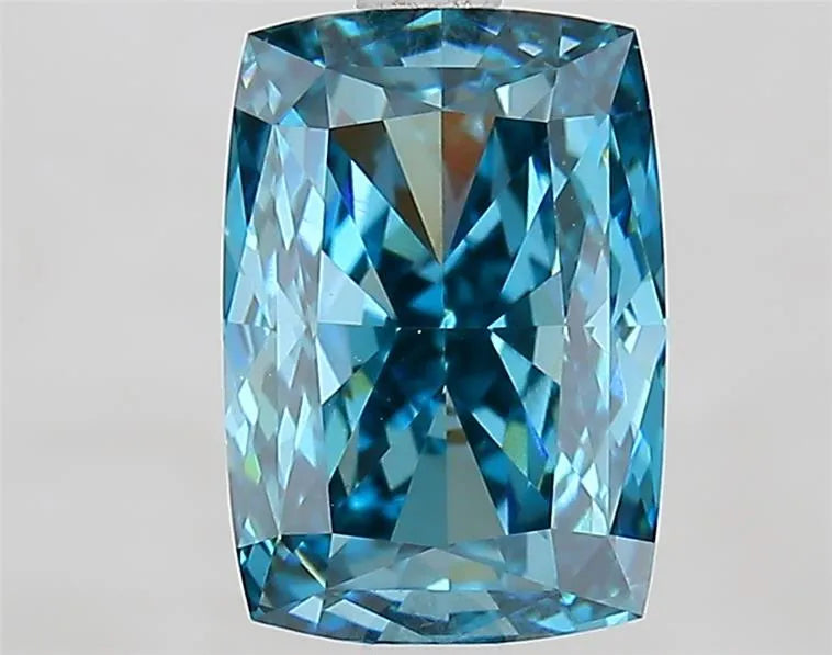 3.06ct Cushion modified Lab Grown Diamond (Colour Fancy Vivid Blue, Clarity VVS2, IGI Certified)