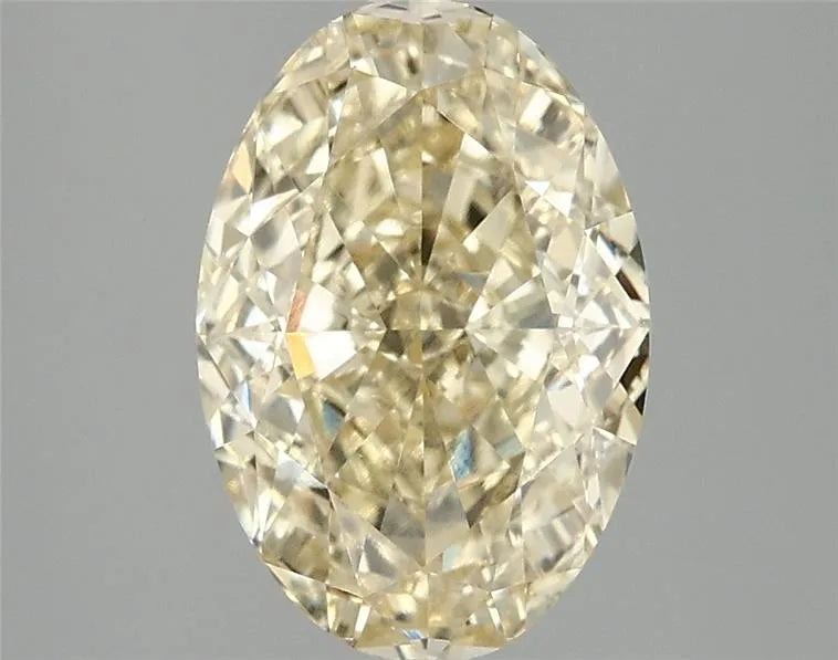 3.06ct Oval Lab Grown Diamond (Colour Fancy Intense Yellow, Clarity VVS2, IGI Certified)