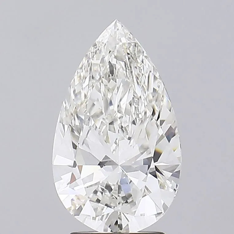 3.06ct Pear Lab Grown Diamond (Colour H, Clarity VVS2, IGI Certified)