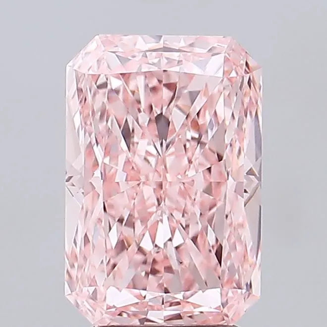 3.06ct Radiant Lab Grown Diamond (Colour Fancy Intense Pink, Clarity VS1, IGI Certified)