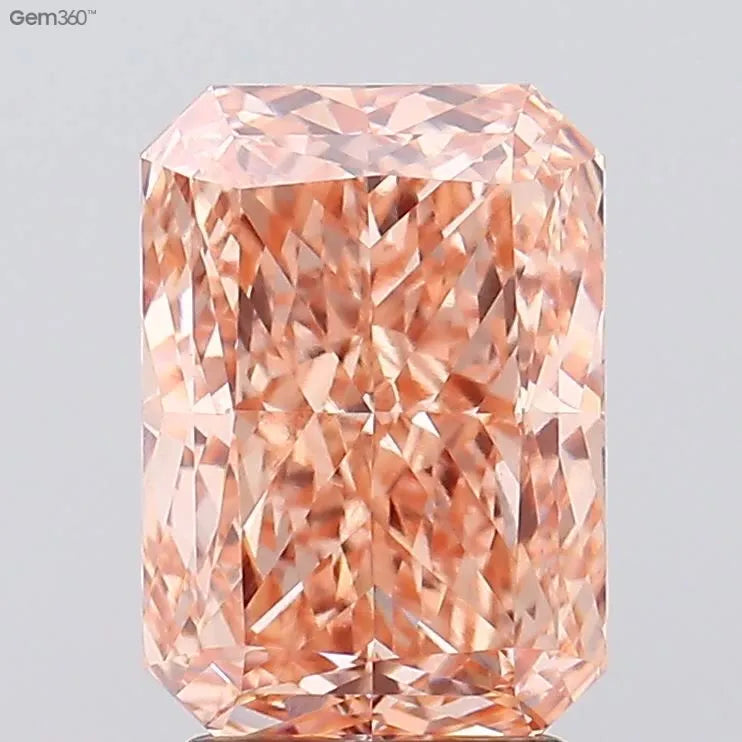 3.06ct Radiant Lab Grown Diamond (Colour Fancy Orangey Brown, Clarity VVS2, IGI Certified)