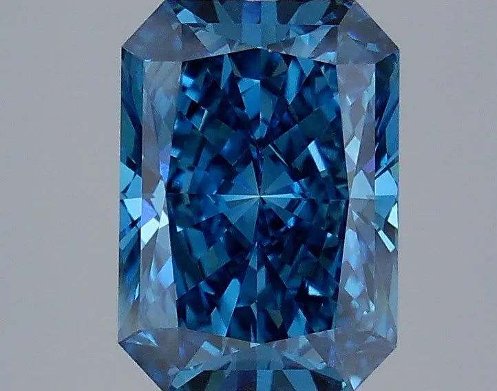 3.06ct Radiant Lab Grown Diamond (Colour Fancy Vivid Blue, Clarity VS1, IGI Certified)
