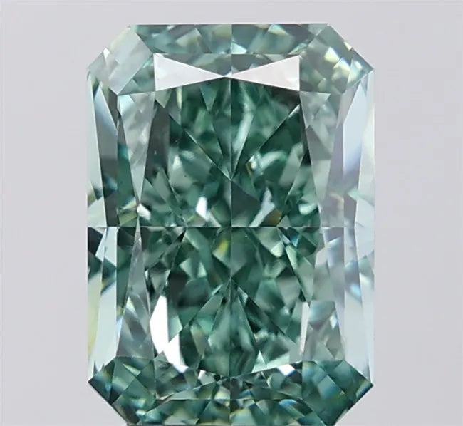 3.06ct Radiant Lab Grown Diamond (Colour Fancy Vivid Green, Clarity VVS2, IGI Certified)