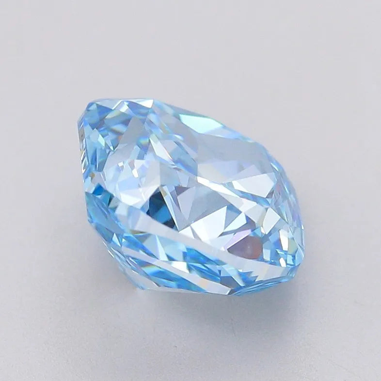 3.07ct Cushion modified Lab Grown Diamond (Colour Fancy Vivid Blue, Clarity VVS1, IGI Certified)