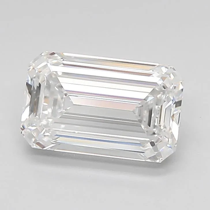 3.07ct Emerald Lab Grown Diamond (Colour D, Clarity IF, IGI Certified)
