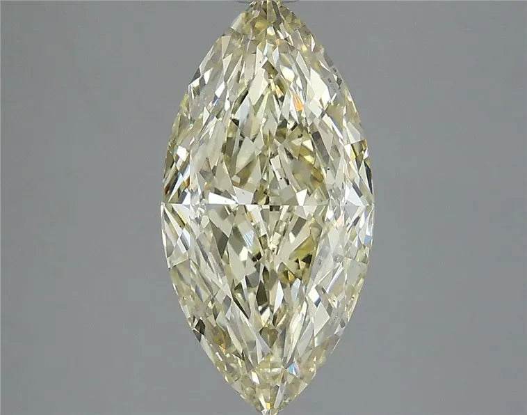 3.07ct Marquise Lab Grown Diamond (Colour Fancy Light Yellow, Clarity VS2, IGI Certified)
