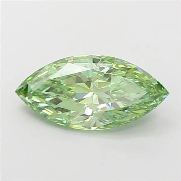 3.07ct Marquise Lab Grown Diamond (Colour Fancy Vivid Green, Clarity SI1, IGI Certified)