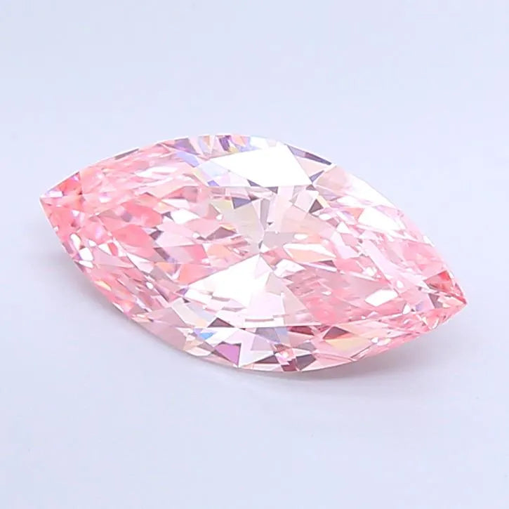 3.07ct Marquise Lab Grown Diamond (Colour Fancy Vivid Pink, Clarity VS1, Uncertified)